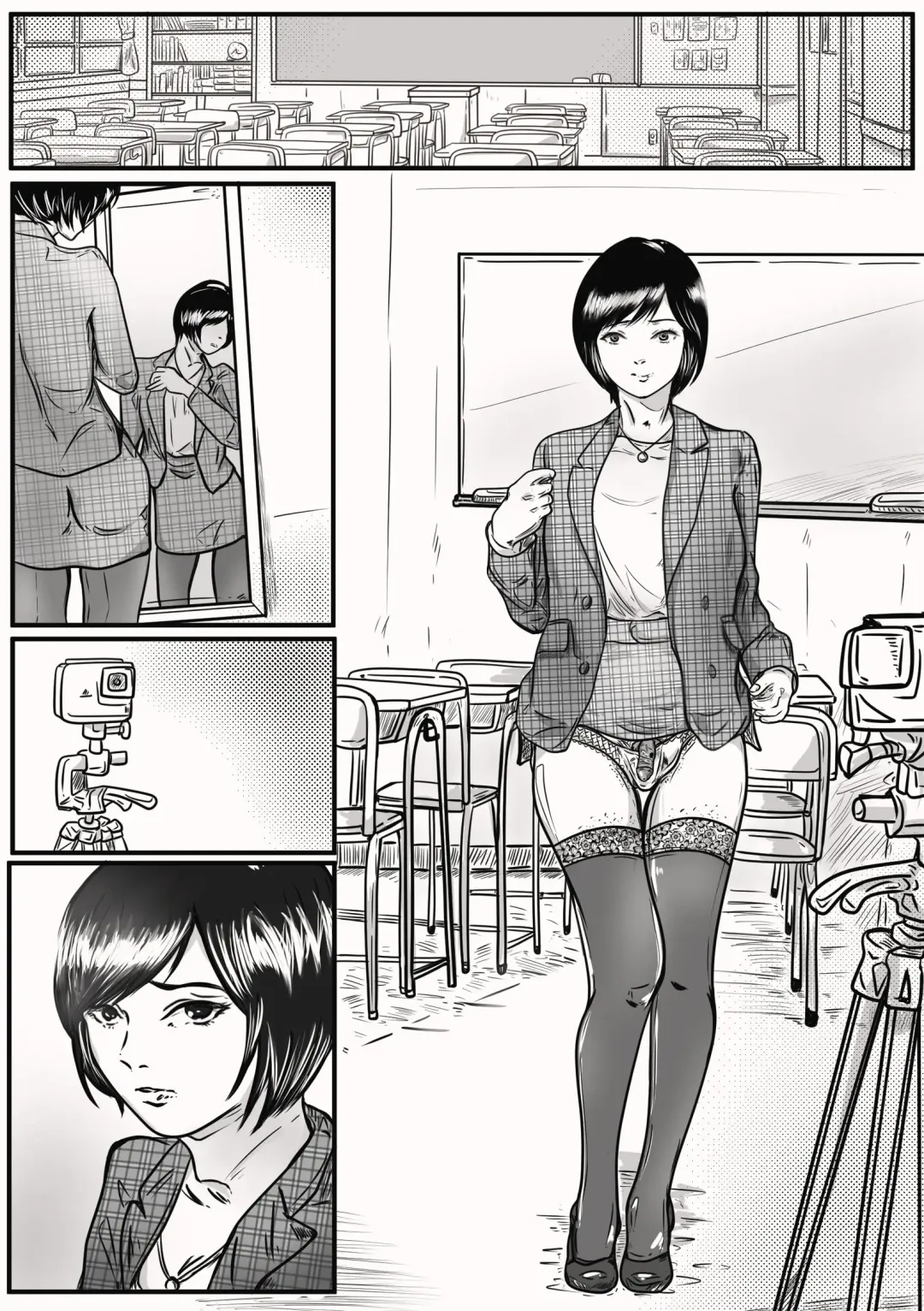 [Valdam] a  cruel affair of cross-dresser teacher Fhentai.net - Page 1