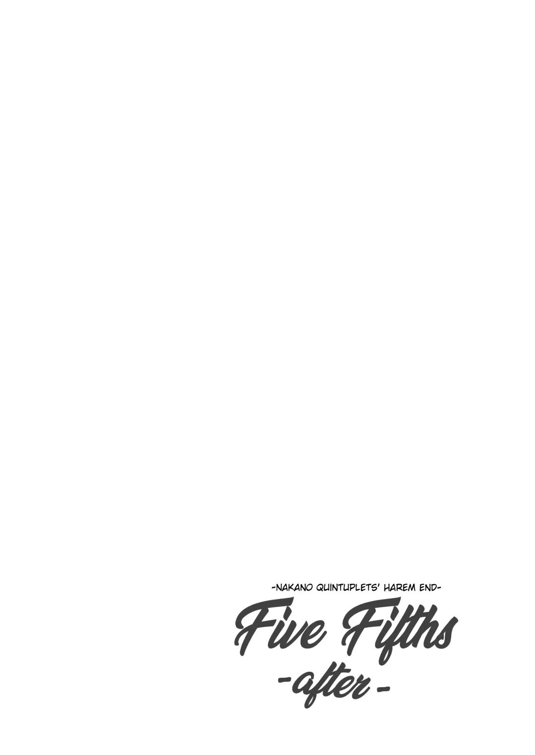 Gobun no Go -after- -Nakano-ke Itsutsugo Harem END- | Five Fifths -after- -Nakano Quintuplets' Harem END- Fhentai - Page 3