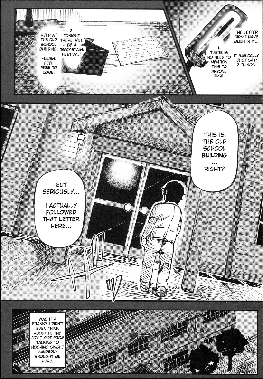 [Nyuu] Kyuu Kousha Ura Bunkasai #1 -Totsuzen no Shoutai- | The Old School Building's Backstage Festival #1 -Sudden Invitation- Fhentai - Page 10