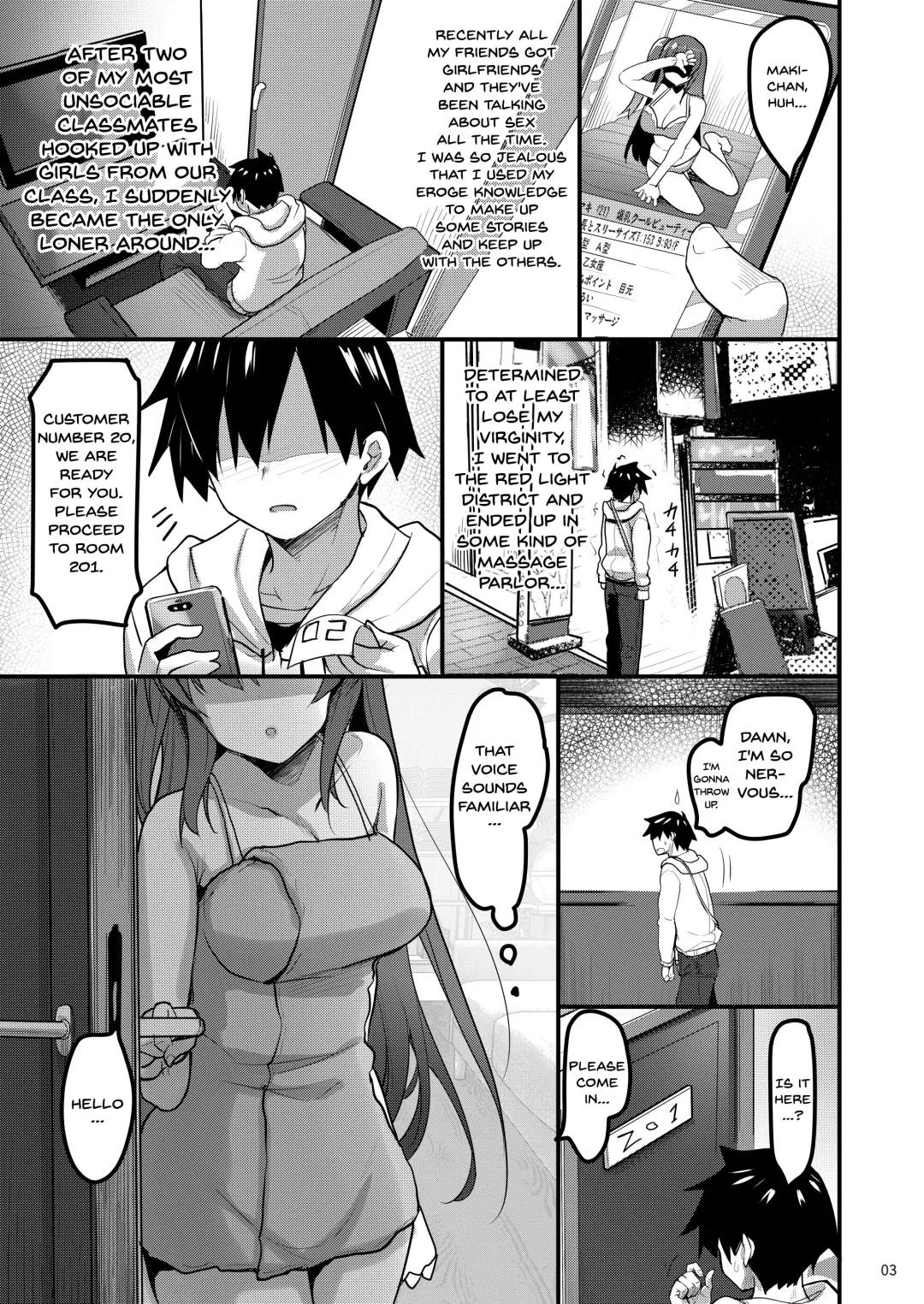 [Akahito] Ecchi na Massage-ya ni Kitara Classmate ga Dete Kita Hanashi | A Story Of Going Out To Get a Massage And The One Who Shows Up Is My Classmate Fhentai.net - Page 2