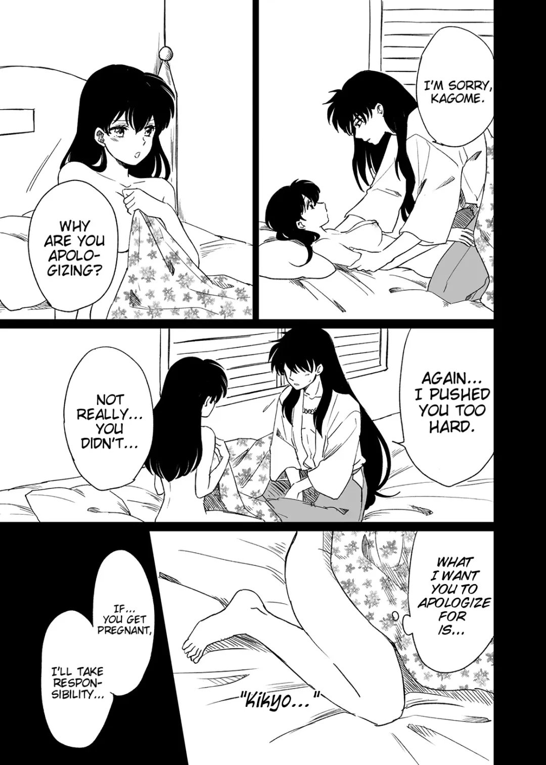 [Motobi] Tabi-chuu no InuKago ga Kattou Shinagara Ecchi Suru Hanashi | A story about Inuyasha and Kagome's journey and their struggles during sex Fhentai - Page 11