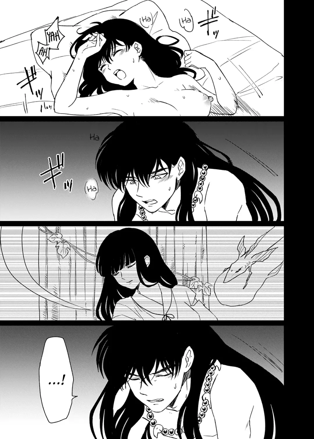 [Motobi] Tabi-chuu no InuKago ga Kattou Shinagara Ecchi Suru Hanashi | A story about Inuyasha and Kagome's journey and their struggles during sex Fhentai - Page 7