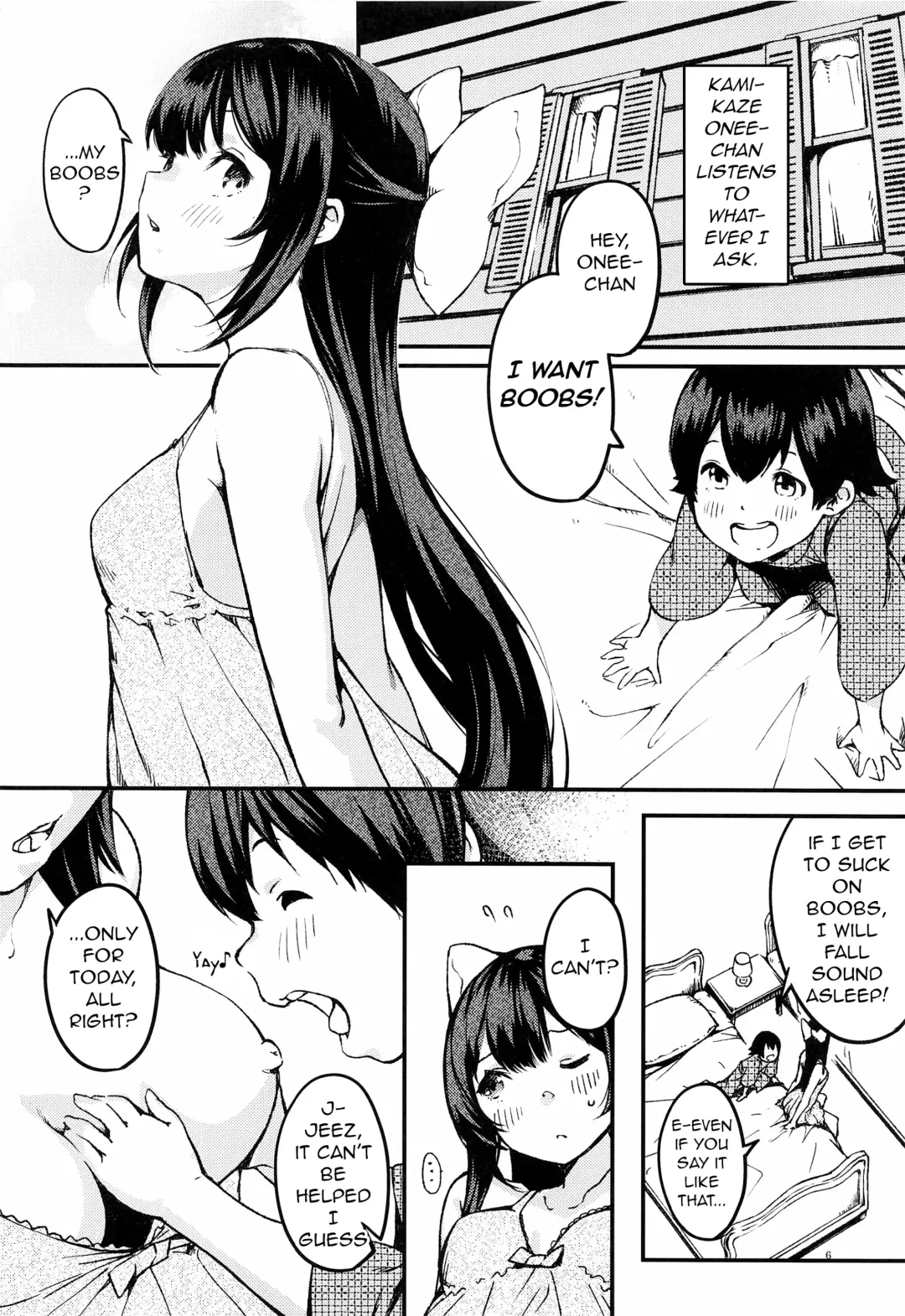 [Onamaru] Kamikaze Onee-chan to Issho. | Together with Kamikaze Onee-chan Fhentai - Page 4