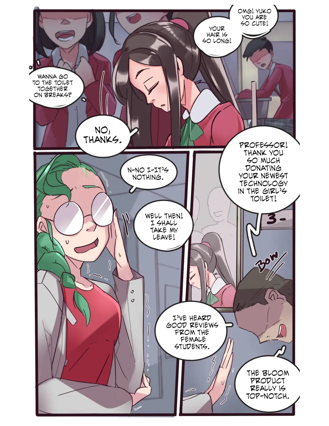 [Meowwithme] The Girl's Toilet Fhentai - Page 32