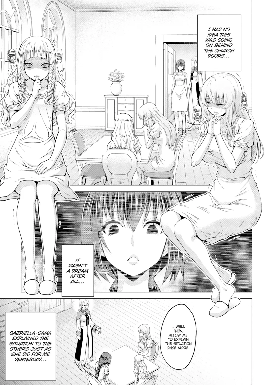 [Yamada Gogogo] Seijo no Rakuin -Annunciation of despair - Ch 1-4 Fhentai - Page 39