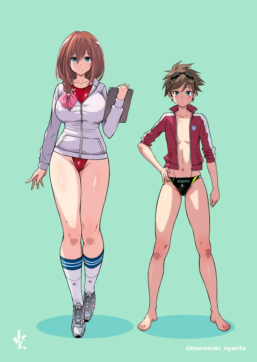 [Murasaki Nyaa] Pitapita Kyouei Mizugi NEXT Oneshota Hen Fhentai - Page 23