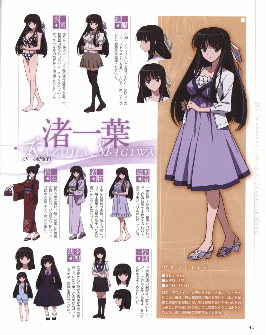 Yosuga no Sora OFFICIAL CHARACTER BOOK Fhentai - Page 42