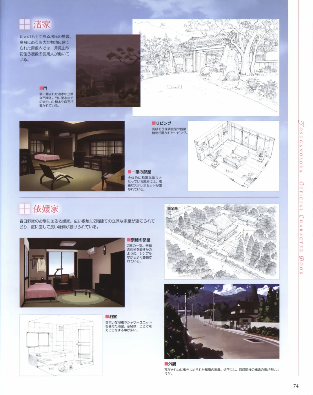 Yosuga no Sora OFFICIAL CHARACTER BOOK Fhentai - Page 74