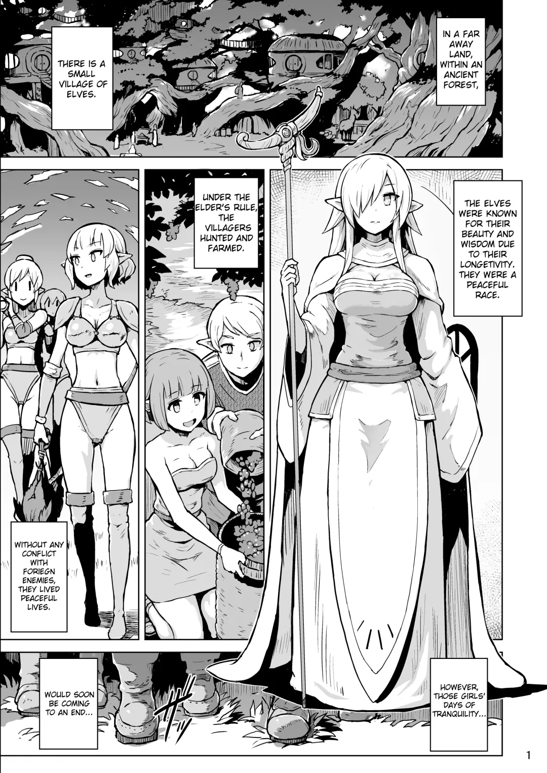 [Yuugiri] Inyoku ni Kuruishi Elf-tachi no Uta | The Song of the Lust-Crazed Elves Fhentai - Page 2
