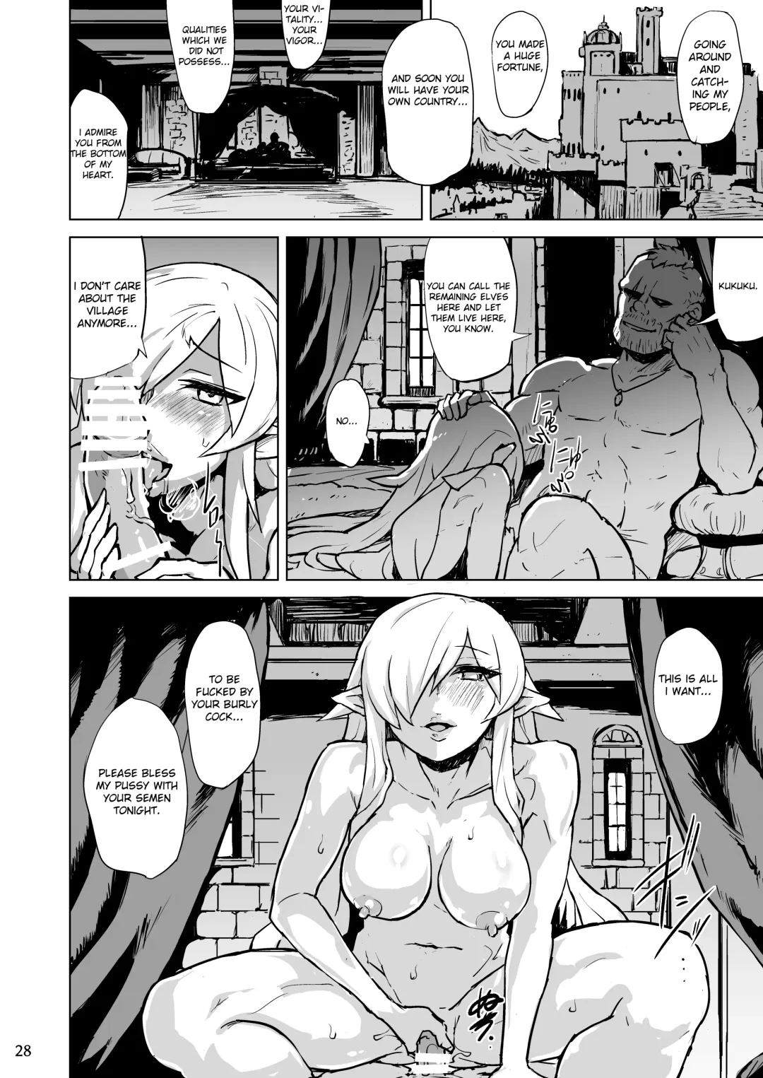 [Yuugiri] Inyoku ni Kuruishi Elf-tachi no Uta | The Song of the Lust-Crazed Elves Fhentai - Page 29