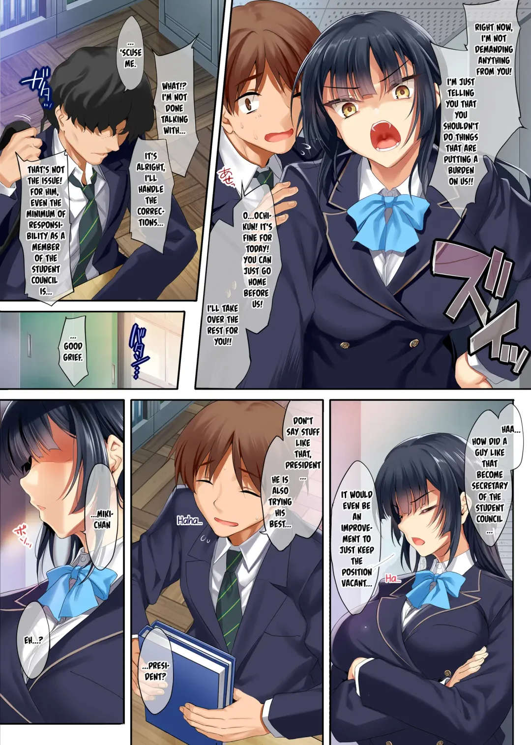 [Cle Masahiro] Takabisha na Seitokaichou o Appli de Juujun Choukyou | Teaching Obedience to the High and Mighty Student Council President with an App Fhentai - Page 4