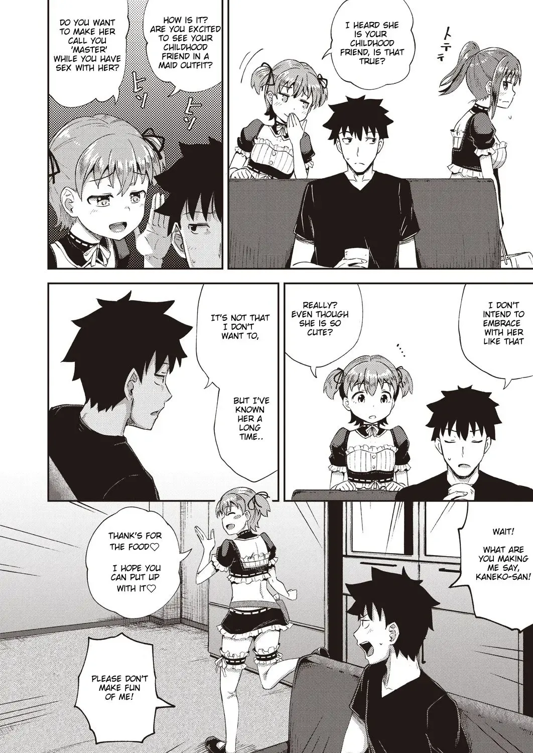 [Poncocchan] Osananajimi wa Ore no Senzoku Okuchi Maid | My Childhood Friend is my Personal Mouth Maid Chapter 1 Fhentai - Page 8