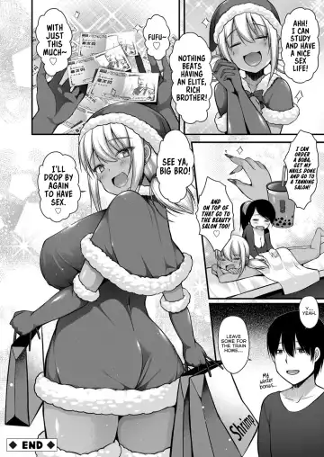 [Kotoba Ai] Inaka kara Oshikakete Kita Santa Cos Shita Kuro Gal JK na Imouto to Papakatsu Shite Shimatta Hanashi Fhentai.net - Page 24