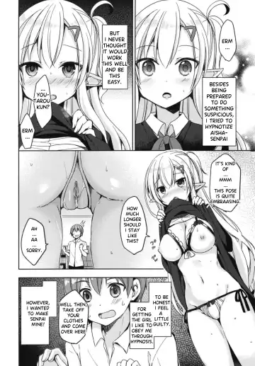 [Mori Airi] Akogare no Elf Senpai ni, Ecchi na Saiminjutsu Kakete Mita. | I tried to erotically hypnotize Elf Senpai who i admire (decensored) Fhentai.net - Page 8