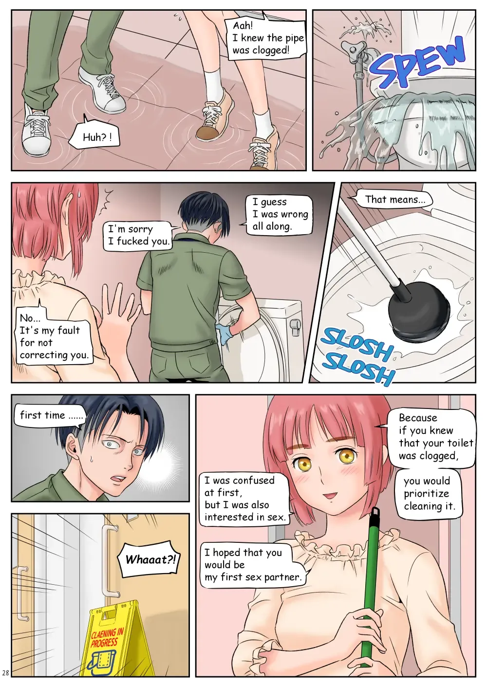 [Yamakuwa Amago] Souji o Shiteitara JK ni Benjo ni Tsurekomareta. Fhentai - Page 29