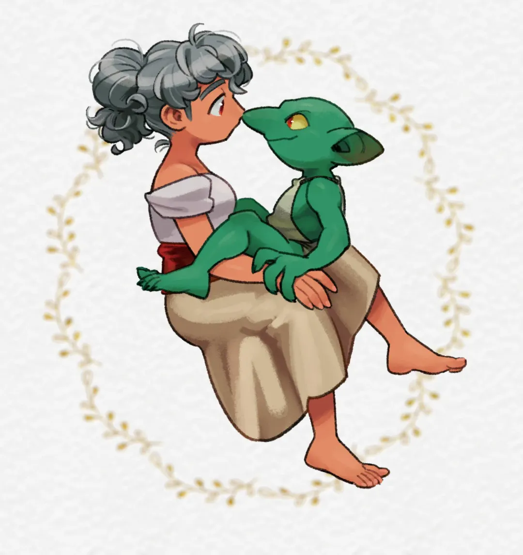 [Komeko] Different language futanari ♀ x goblin ♂ Fhentai - Page 2