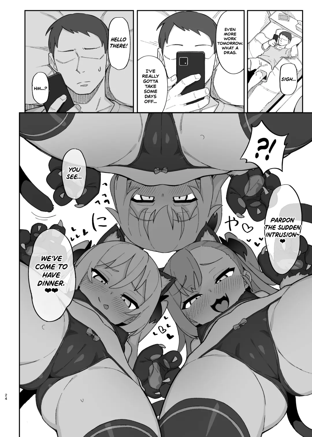 [Wagashi] Mesugaki Succubus-tachi ni Shiboritorareru Hon | A Book About Some Bratty Little Succubi Wringing You Dry Fhentai.net - Page 24