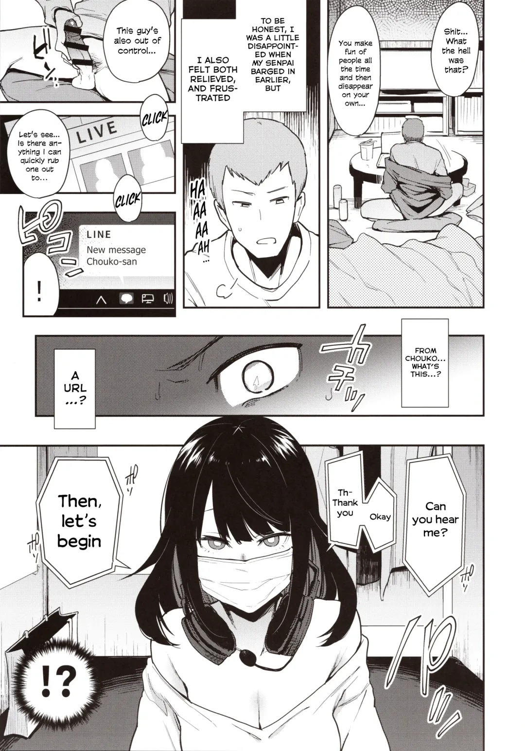 [Indo Curry] Chouko -Seirinri no Kowareta Osananajimi ga Mishiranu Otoko ni Dakareru Namahaishin o Mite Shasei Suru- | Chouko -I came as I watched a stranger fuck my sexually warped childhood friend while streaming- Fhentai - Page 14