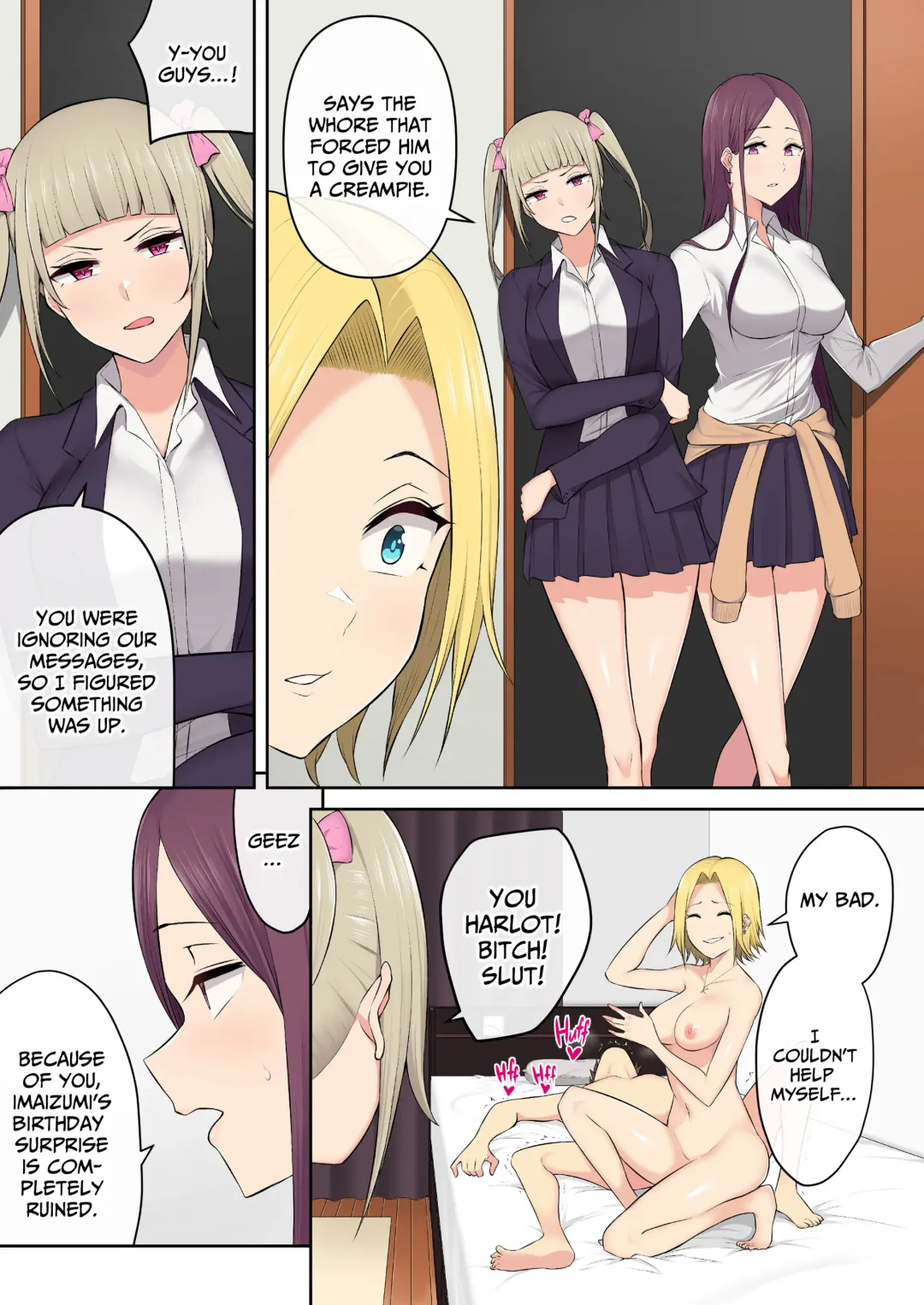 Imaizumin-chi wa Douyara Gal no Tamariba ni Natteru Rashii 3 | IMAIZUMI BRINGS ALL THE GYARUS TO HIS HOUSE 3 (decensored) Fhentai.net - Page 52