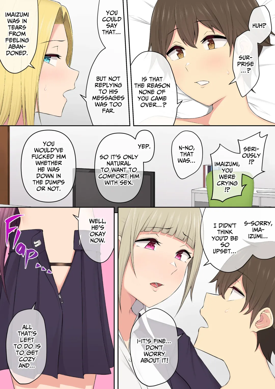 Imaizumin-chi wa Douyara Gal no Tamariba ni Natteru Rashii 3 | IMAIZUMI BRINGS ALL THE GYARUS TO HIS HOUSE 3 (decensored) Fhentai.net - Page 53