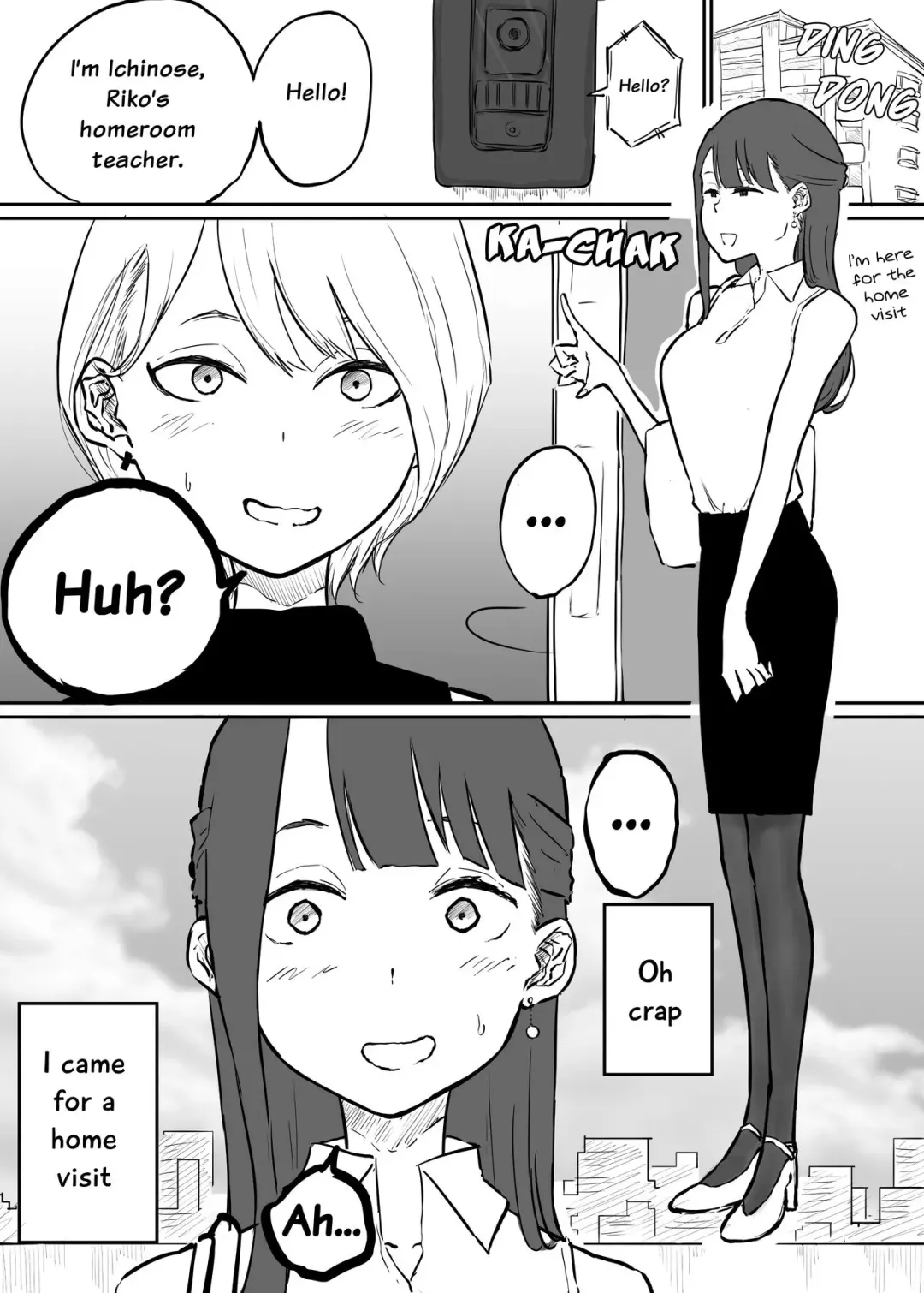 [Pandacorya] Katei Houmon ni Ittara Oyago-san ga Gakusei Jidai no SeFri datta Ken | I Went For a Home Visit and Found Out My Student's Mother Is My Sex Friend From My School Days Fhentai.net - Page 1