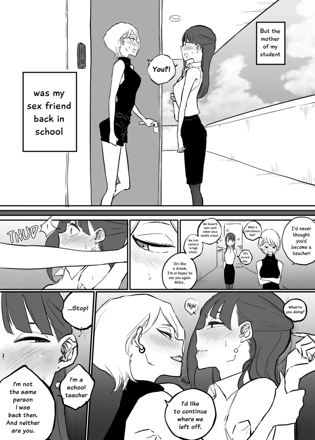 [Pandacorya] Katei Houmon ni Ittara Oyago-san ga Gakusei Jidai no SeFri datta Ken | I Went For a Home Visit and Found Out My Student's Mother Is My Sex Friend From My School Days Fhentai.net - Page 2