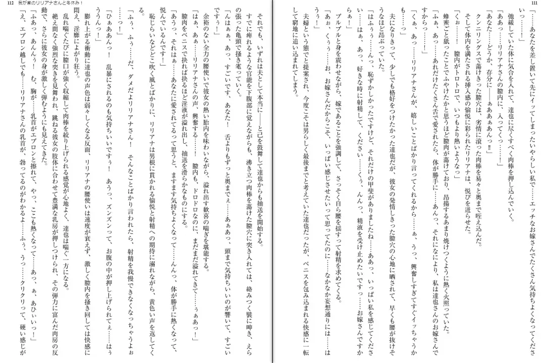 [Aoi Nagisa - Yamaguchi Akira] Wagaya no Liliana-san to Fuyuyasumi! Fhentai - Page 58