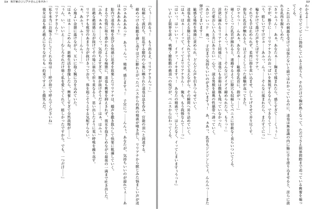 [Aoi Nagisa - Yamaguchi Akira] Wagaya no Liliana-san to Fuyuyasumi! Fhentai - Page 59