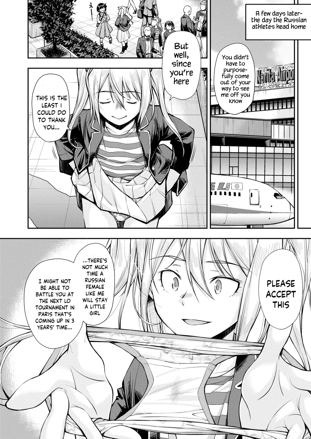 [Ryoumoto Hatsumi] Futari no Panchira Wrestling | Their Panchira Wrestling Fhentai - Page 22