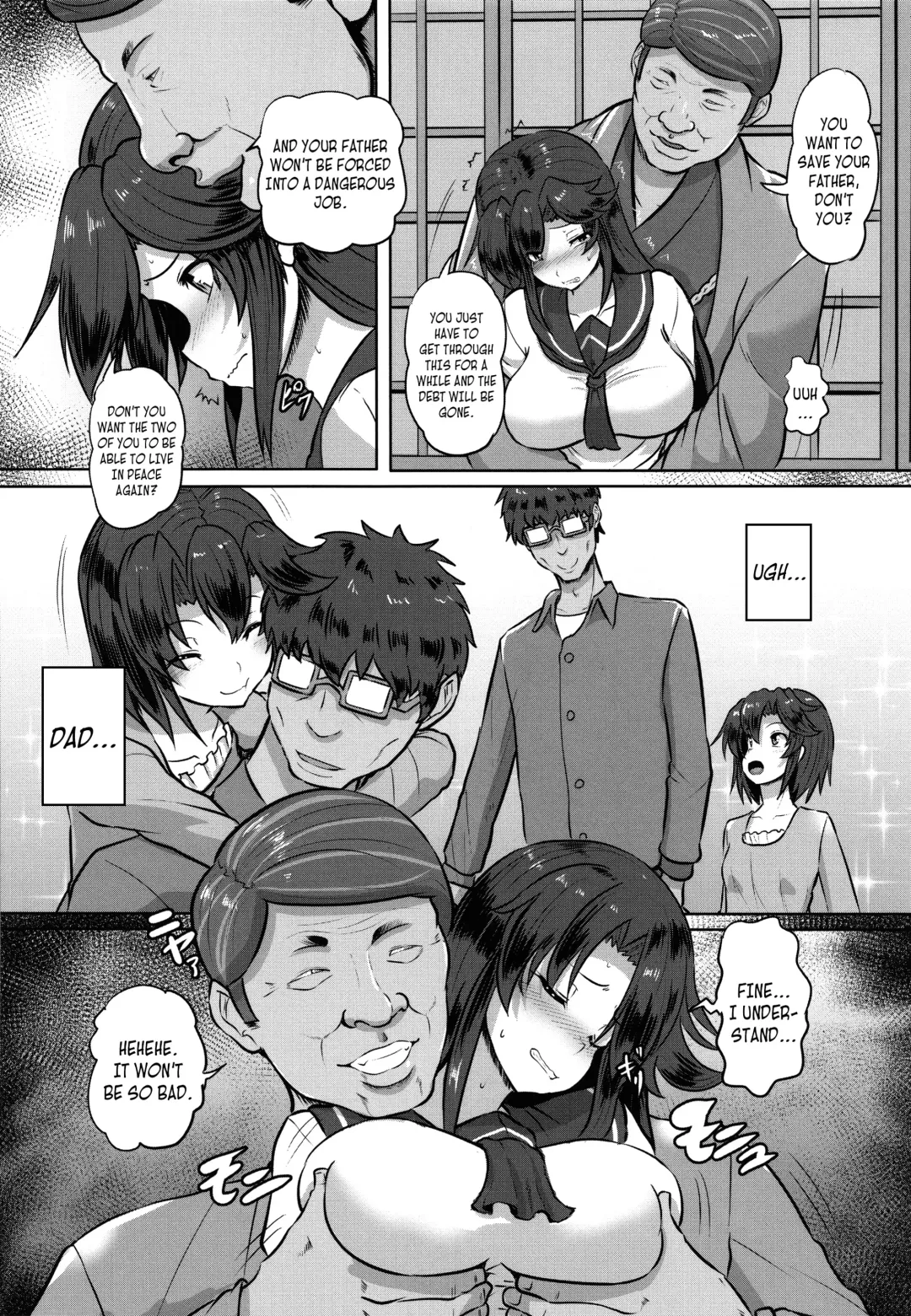 [Kumoemon] Shakkin JK Kansai Roku ~Zenpen~ | A Record of a High School Girl Settling Her Debts With Rape - Part 1 Fhentai - Page 6