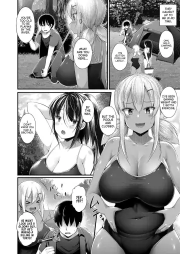 [Kotoba Ai] Hitori Camp o Shite itara Kuro Gal JK na Imouto to Imouto no Tomodachi ga Rannyuu shite kita Kekka Zenpen Fhentai.net - Page 6