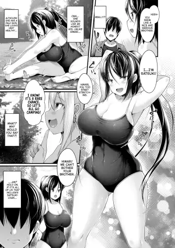 [Kotoba Ai] Hitori Camp o Shite itara Kuro Gal JK na Imouto to Imouto no Tomodachi ga Rannyuu shite kita Kekka Zenpen Fhentai.net - Page 7