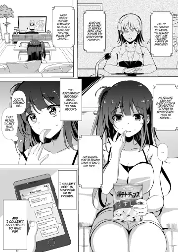[Kukado Rio] #Uchi de Pakorou ~Dosukebe o Jishuku Dekinai Omae ga Warui~ | #StayHomeAndChill - It's Not My Fault When You Can't Keep Your Pussy in Lockdown Fhentai - Page 5