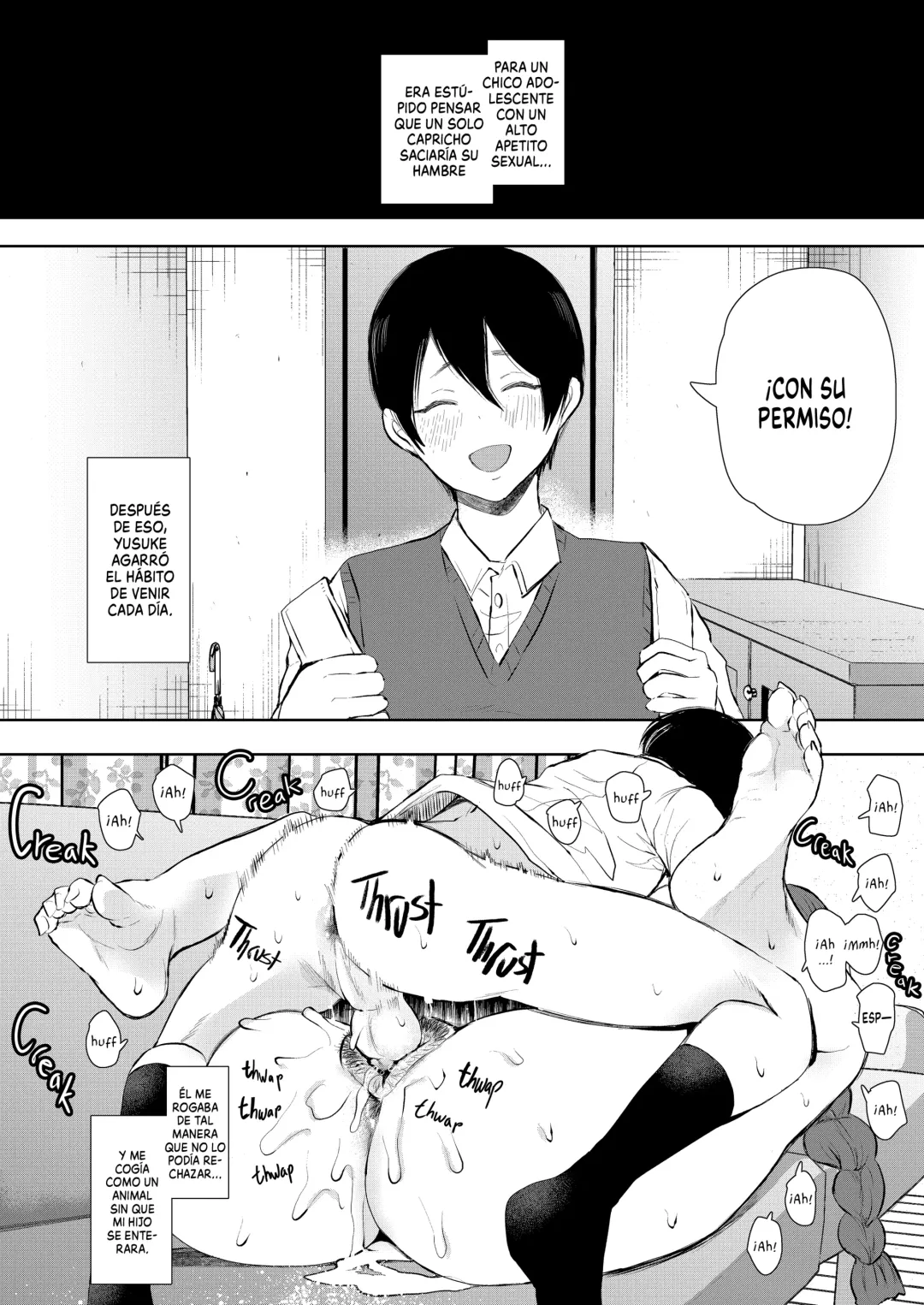 [Shomu] Mukashi no Uwaki Aite no Ko ga Jitsu wa Watashi no Musuko no Doukyuusei de - El Hijo de mi Ex-Amante es el Amigo de mi Hijo Fhentai - Page 29