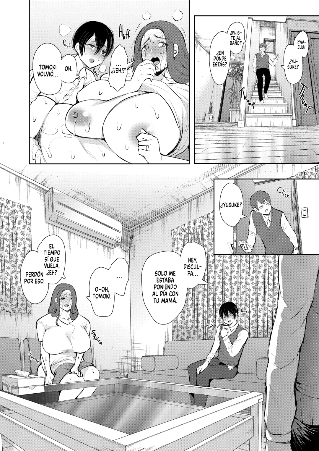 [Shomu] Mukashi no Uwaki Aite no Ko ga Jitsu wa Watashi no Musuko no Doukyuusei de - El Hijo de mi Ex-Amante es el Amigo de mi Hijo Fhentai - Page 33