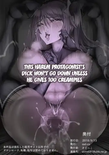 [Sadokko] Harem Shujinkou ga Nakadashi Hyakuhappatsu Kimenakya Bokki Osamaranai!! | Unless This Harem Protagonist Can Cum 100 Times He Won't Be Able To Stop Being Hard!! Fhentai.net - Page 78