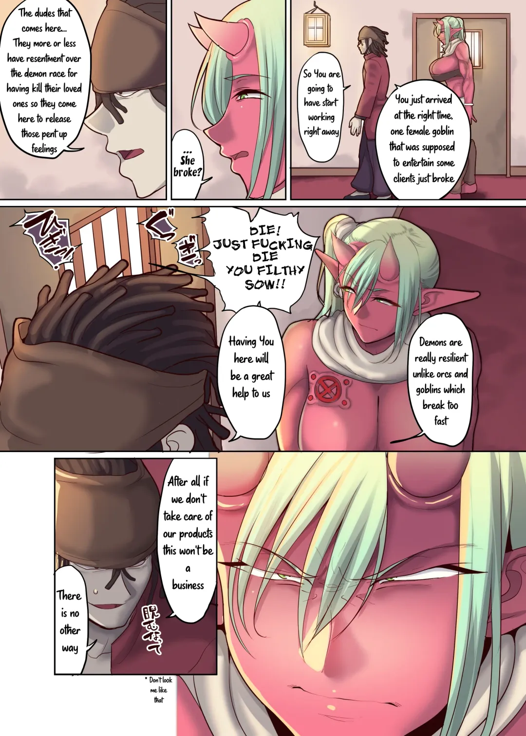 [Yamamoto Zenzen] Dorei Ogre no Ningen Shakai Kengaku | A Slave Ogre Visits Human Society Fhentai - Page 8