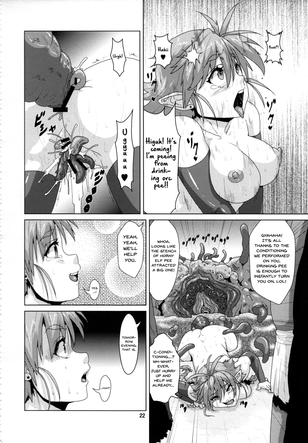 [Kurosaki Kotora - Risei] Tsuyoki Elf Sennou Shokushu Choukyou Fhentai - Page 21