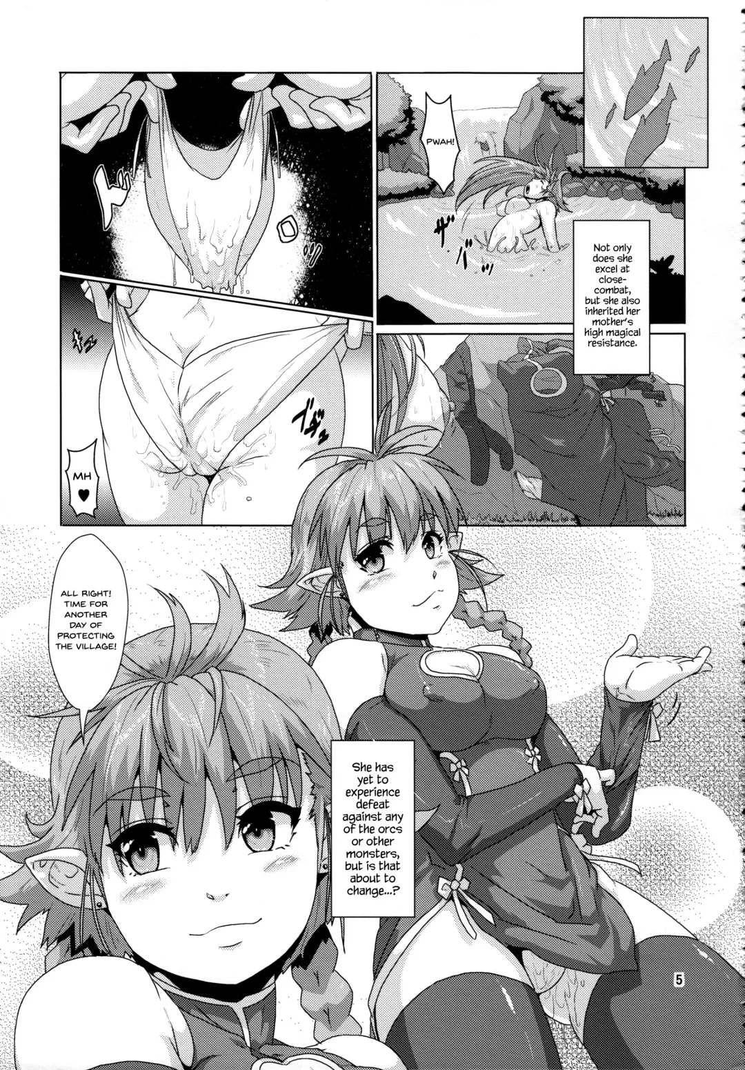 [Kurosaki Kotora - Risei] Tsuyoki Elf Sennou Shokushu Choukyou Fhentai - Page 4
