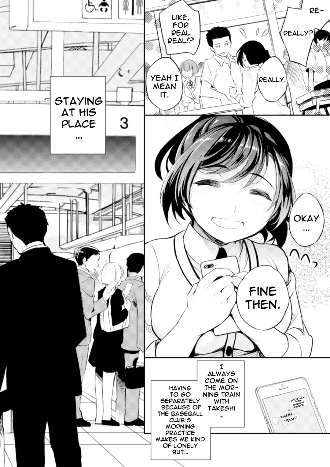 [Ichitaka] C9-41 Sayuri - Kareshi to Hatsu H Mokuzen ni Chikan ni NTR-reta Shoujo Fhentai - Page 4