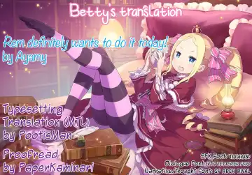 [Ayamy] Rem wa Kyou Zettai Yaritai! | Rem definitely wants to do it today! Fhentai - Page 23