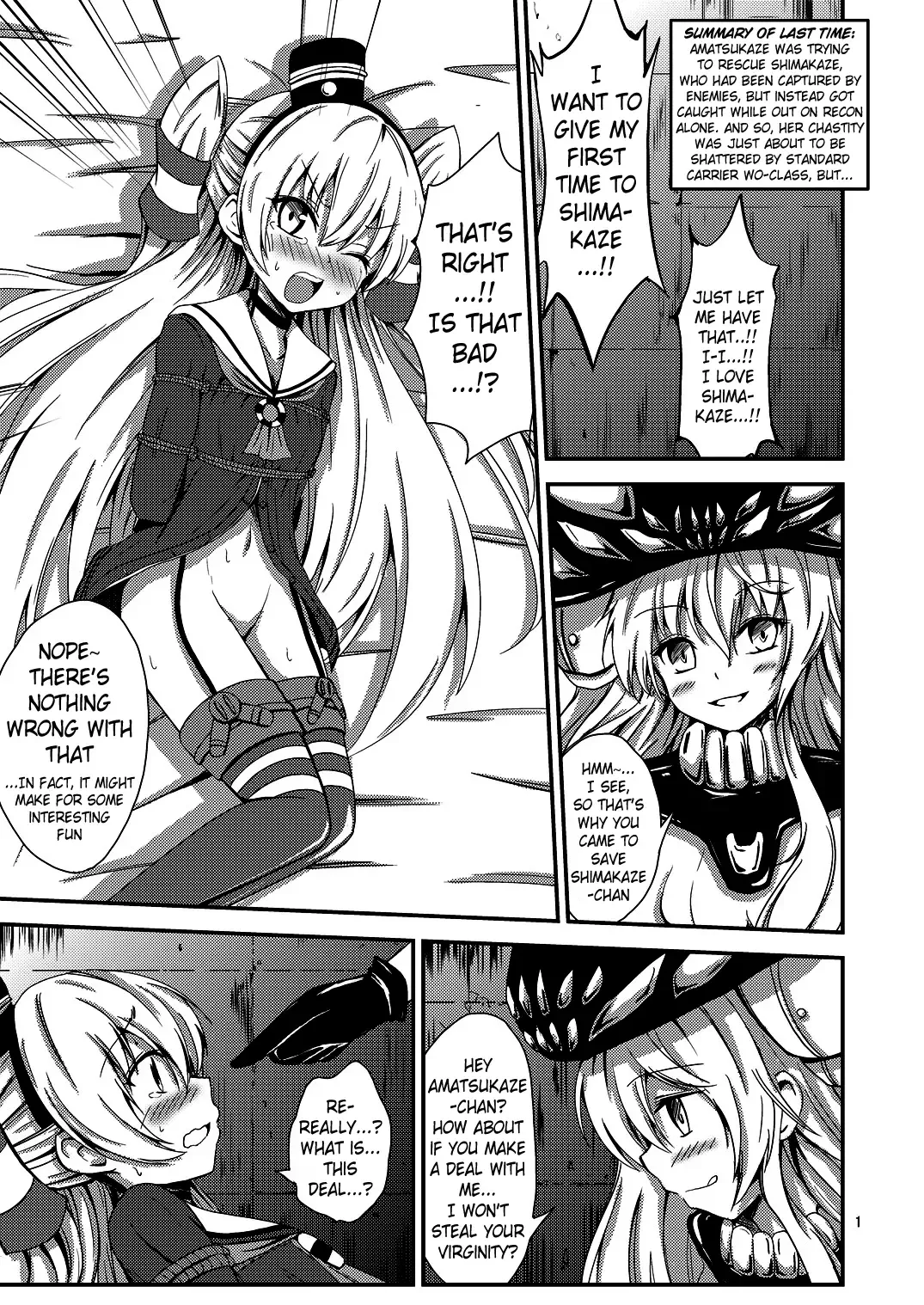 [Aikawa Ryou] Kuubo Wo-Kyuu-chan no Amatsukaze Yuri Dorei Choukyou -Shiri Dorei Keiyaku Hen- | Standard Carrier Wo-Class's Amatsukaze Yuri Slave Training ~Ass Slave Agreement~ Fhentai - Page 2