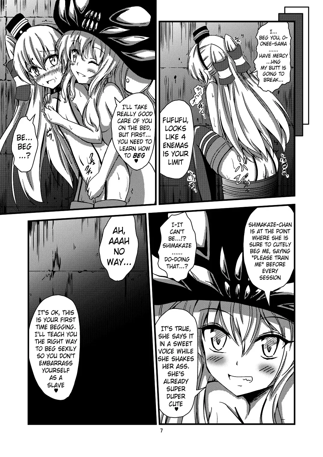 [Aikawa Ryou] Kuubo Wo-Kyuu-chan no Amatsukaze Yuri Dorei Choukyou -Shiri Dorei Keiyaku Hen- | Standard Carrier Wo-Class's Amatsukaze Yuri Slave Training ~Ass Slave Agreement~ Fhentai - Page 8