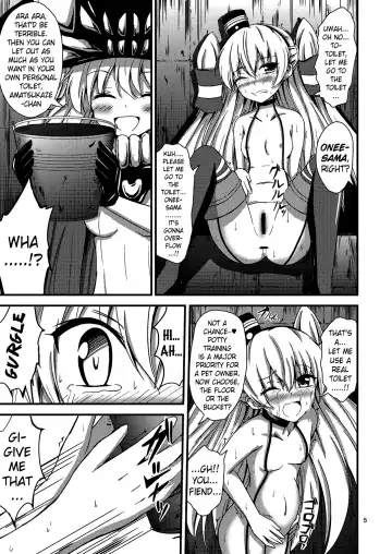 [Aikawa Ryou] Kuubo Wo-Kyuu-chan no Amatsukaze Yuri Dorei Choukyou -Shiri Dorei Keiyaku Hen- | Standard Carrier Wo-Class's Amatsukaze Yuri Slave Training ~Ass Slave Agreement~ Fhentai - Page 6