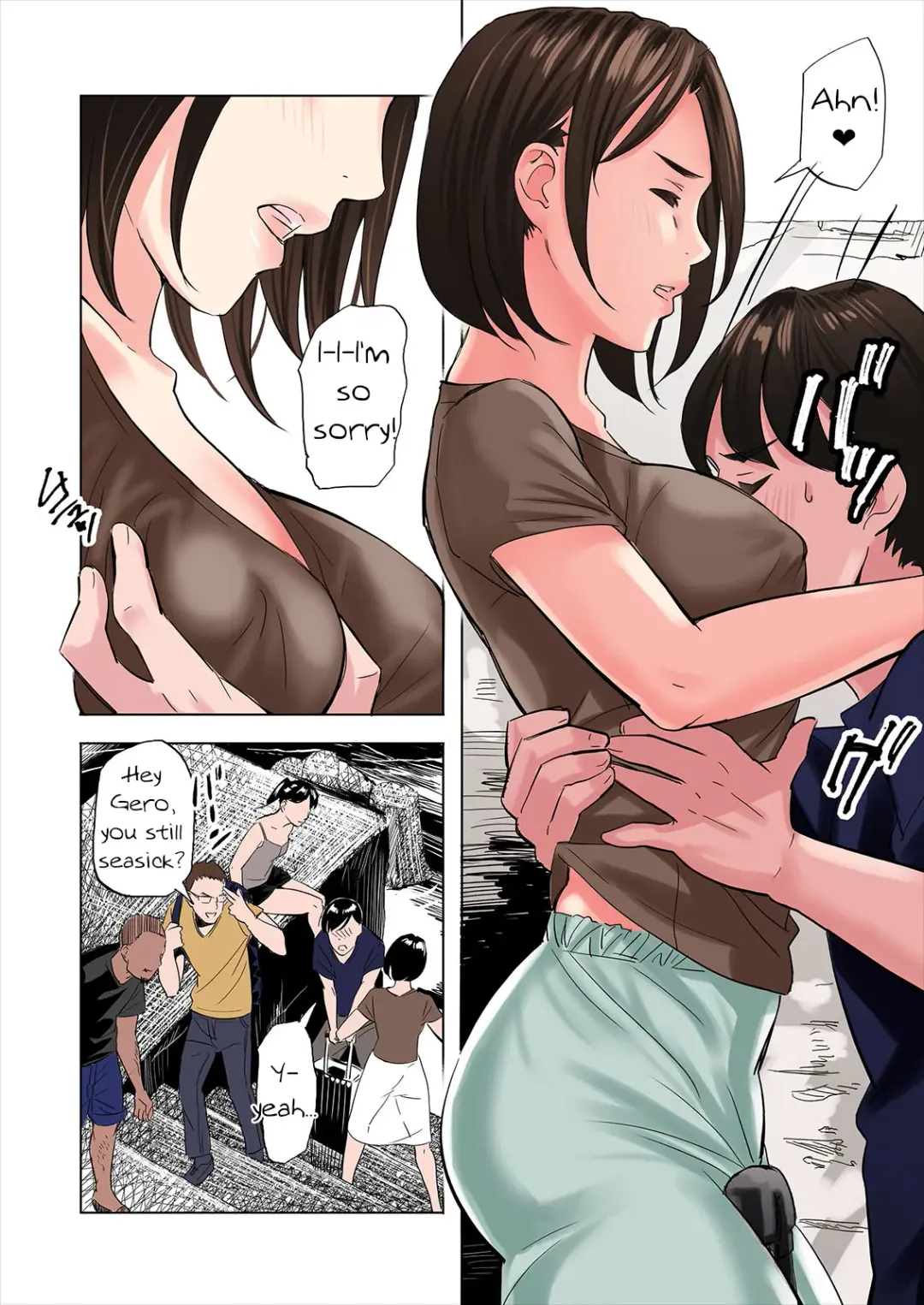 [Namaribou Nayonayo] Tomodachi no Gibo to Ane ni Yuuwaku Sareru Hanashi | A Tale of the Temptation of My Friend's Stepmom and Sister (decensored) Fhentai - Page 6