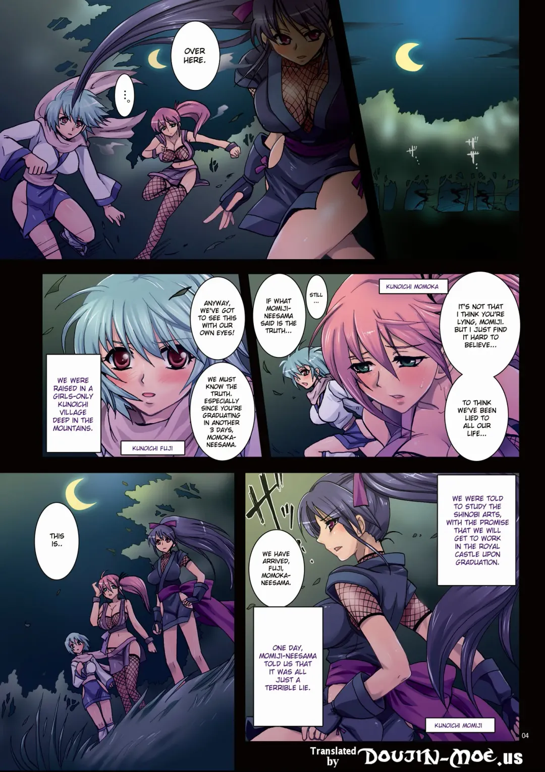 [Modaetei Anetarou] Meniku Ninpouchou ~Daiichiya Nikurin no Musume~ | Forest of Female Flesh - First Night Fhentai - Page 4