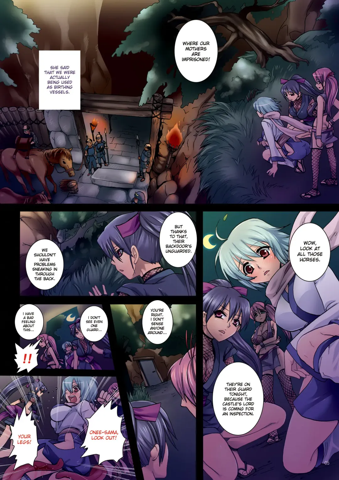 [Modaetei Anetarou] Meniku Ninpouchou ~Daiichiya Nikurin no Musume~ | Forest of Female Flesh - First Night Fhentai - Page 5