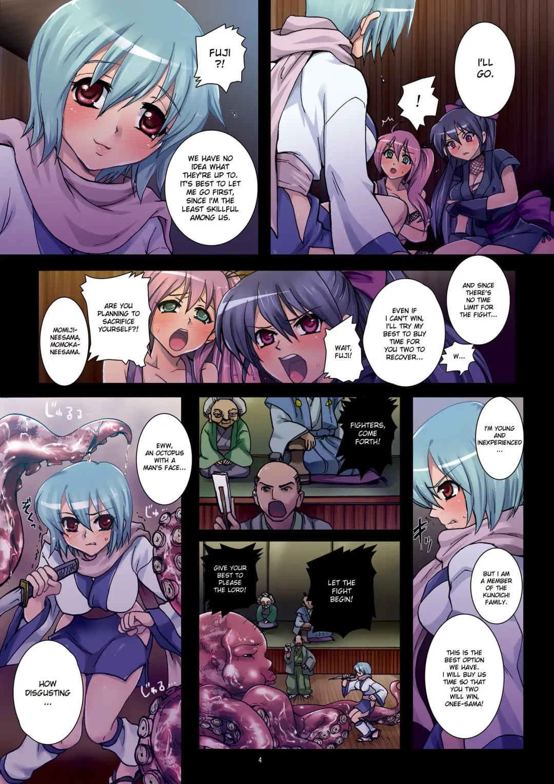 [Modaetei Anetarou] Meniku Ninpouchou ~Dainiya Ninpou Jabara~ | Forest of Female Flesh - Second Night Fhentai.net - Page 4