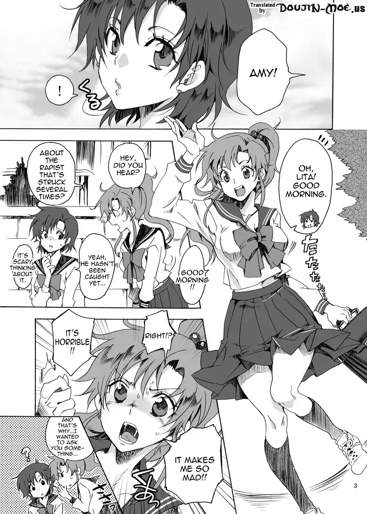 [Yu-ri] Bishoujo senshi ni oshioki! ~ Shokushu-hen ~ ! | Punish the Pretty Sailor Soldiers ~Love and Justice~ Fhentai - Page 2