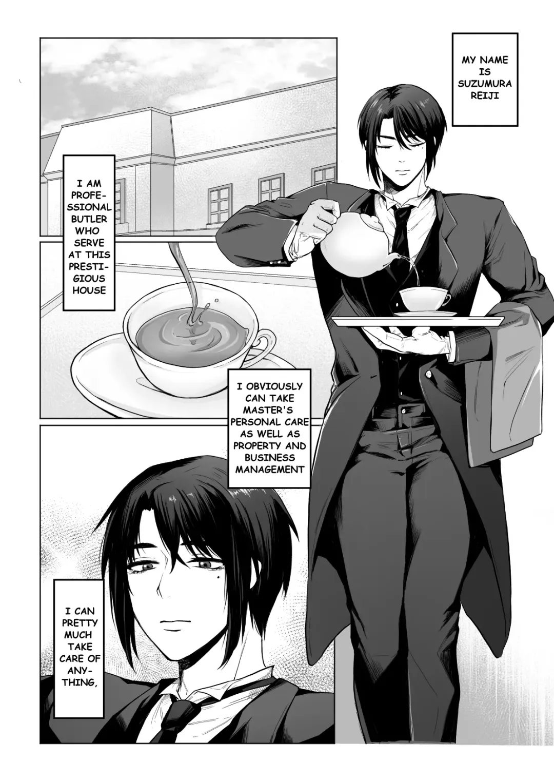 Junjin no Koto ga Daikirai na Shutsuji no Nukari no Nai Seishori Gyoumu | Perfect Sexual Assistant of Butler Who Detest the Master Fhentai - Page 2